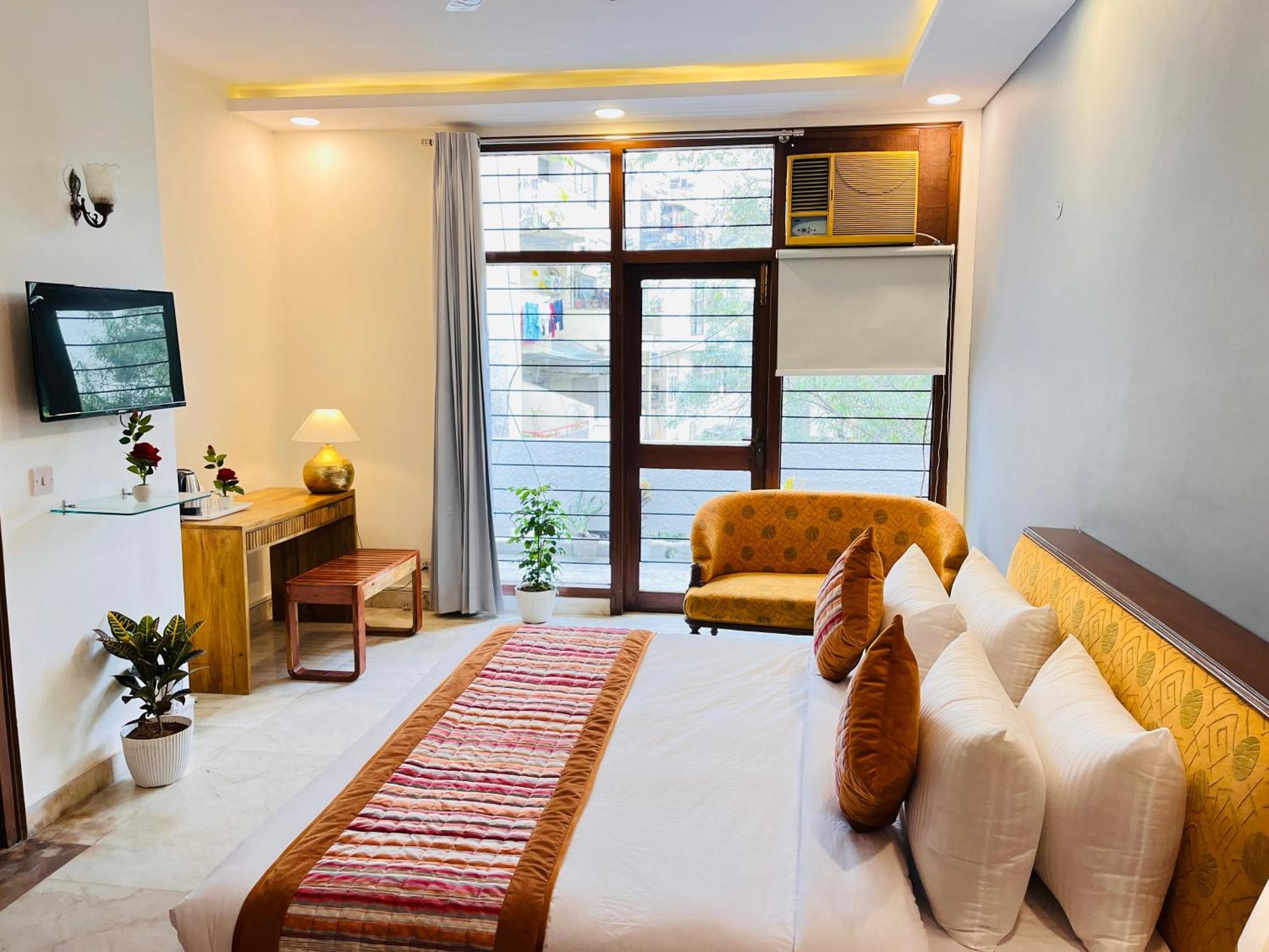 Grove Residency Hauz Khas New Delhi Couple Friendly Hotel Buitenkant foto